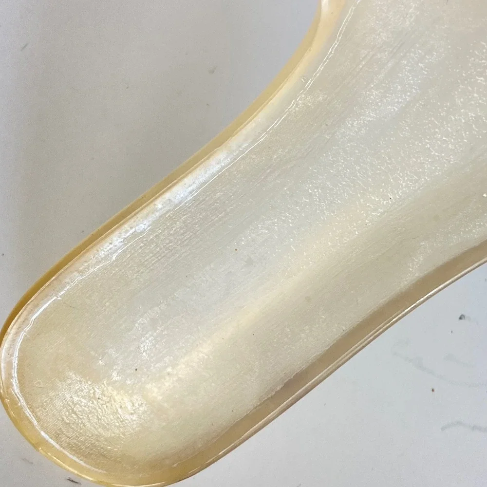 Stuart Weitzman Gold Rhinestone Flower Bloom Jelly Sandals Clear Thong Slides 7